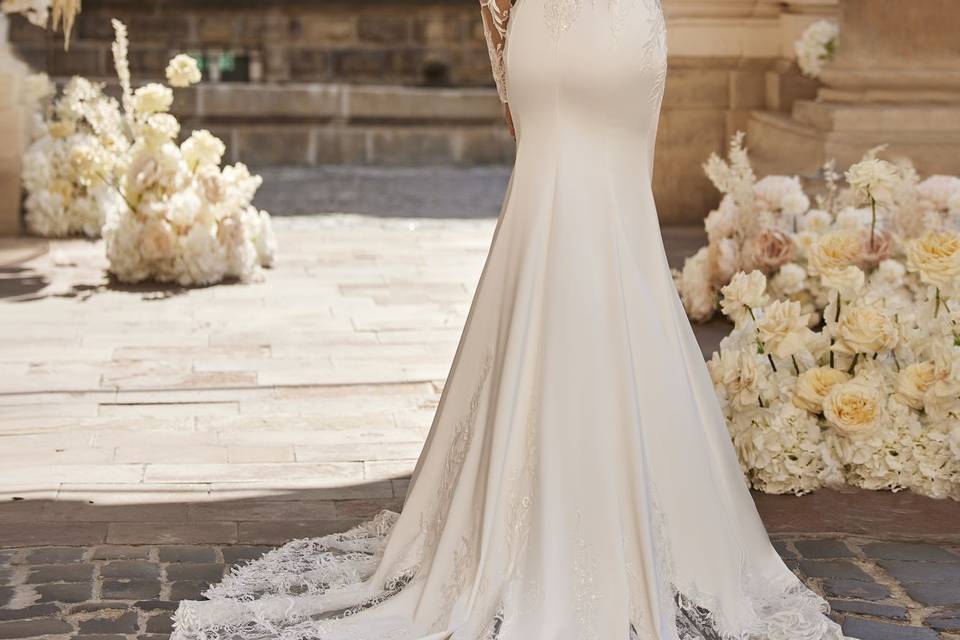 Vestido novia sirena