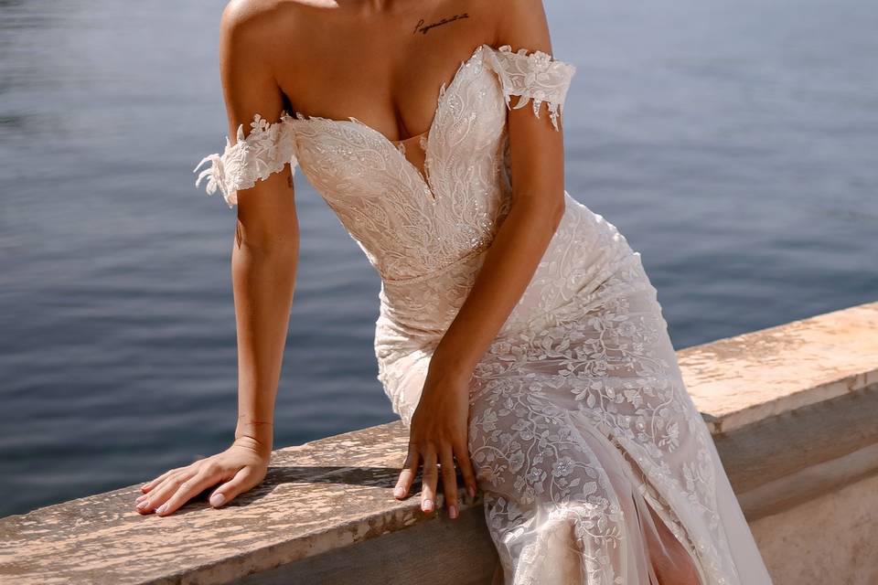 Vestido novia sirena