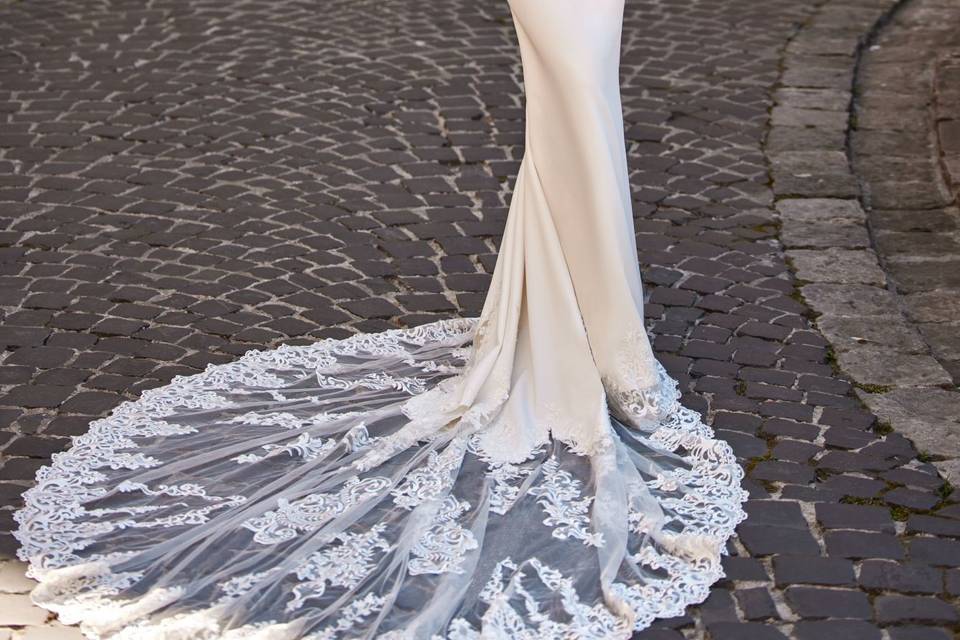 Vestido novia sirena