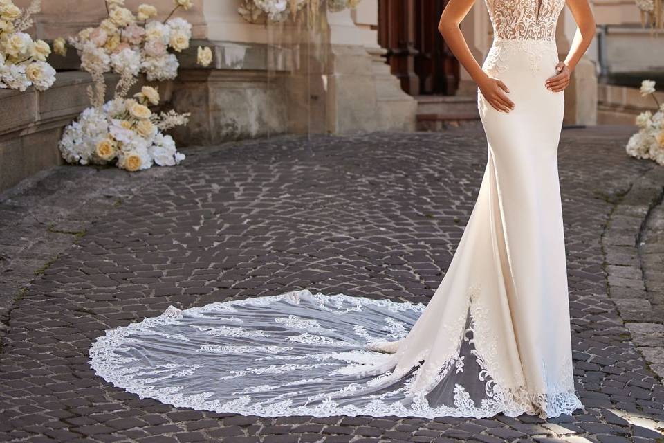 Vestido novia sirena