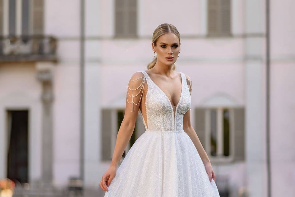 Vestido novia corte A