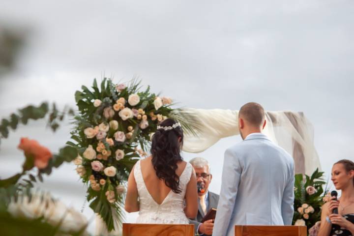 Boda frente al mar