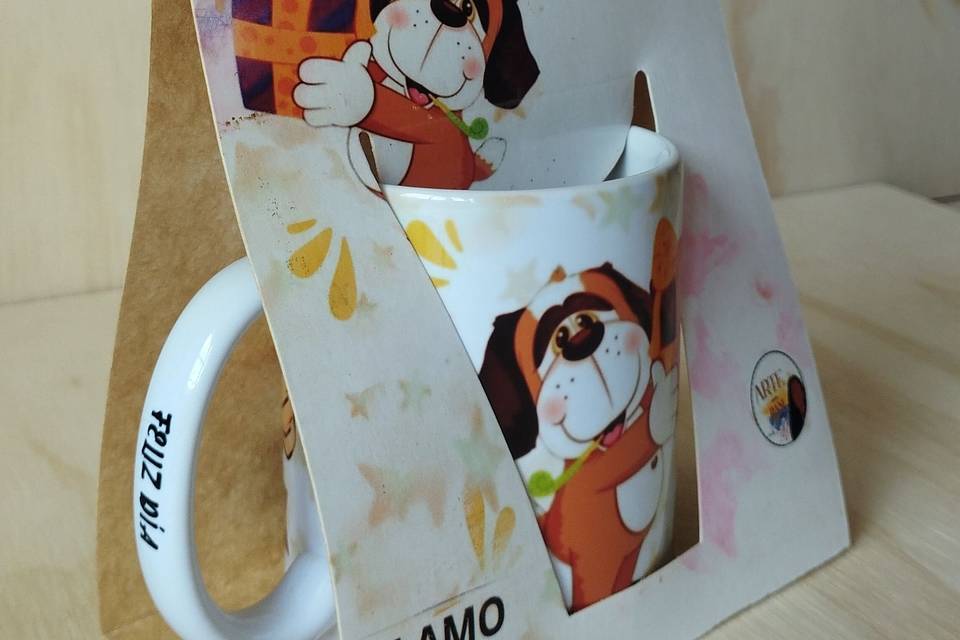 Mug con caja personalizada