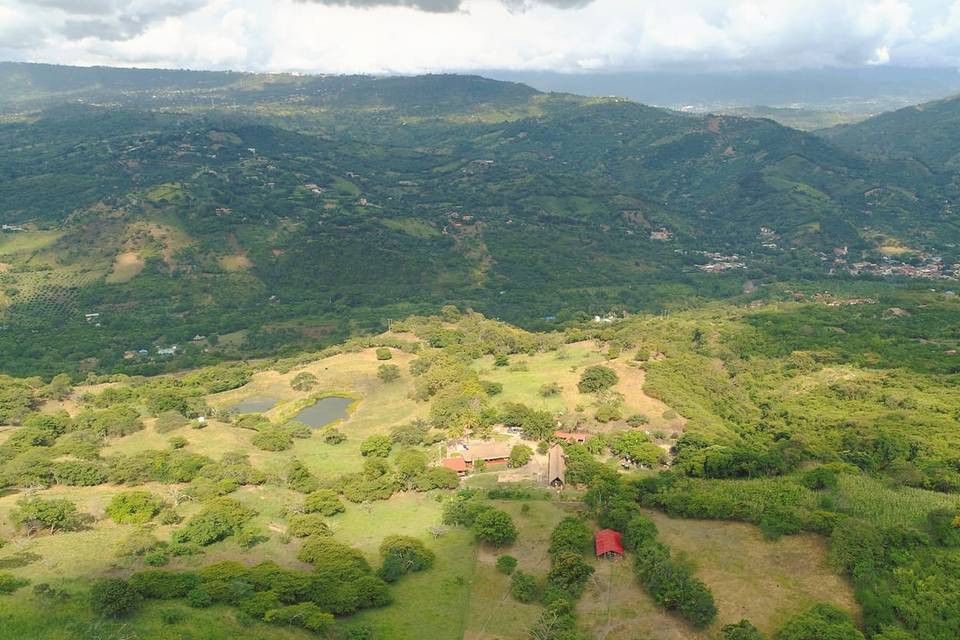 Hacienda El Caliche desde el aire